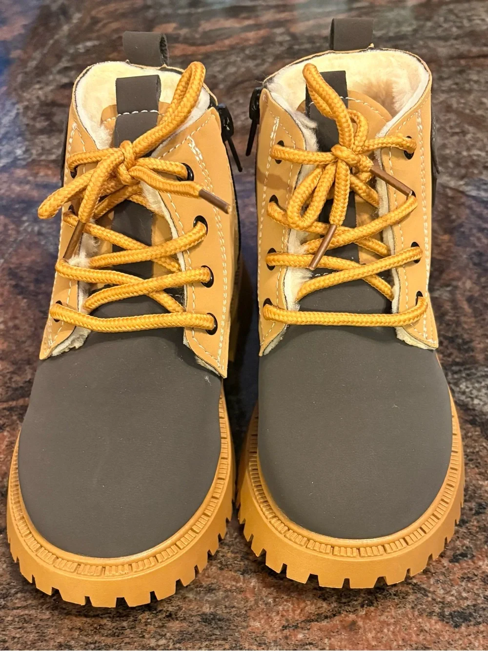Toddler Boys Fall/ Winter Boots Size 12 Chunky Sole Fully Lined Boots Brand New!